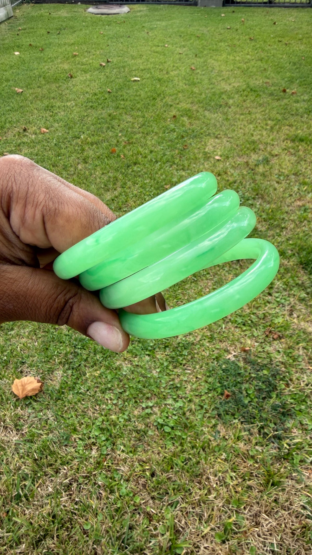 Shades of Green Jade Bangles
