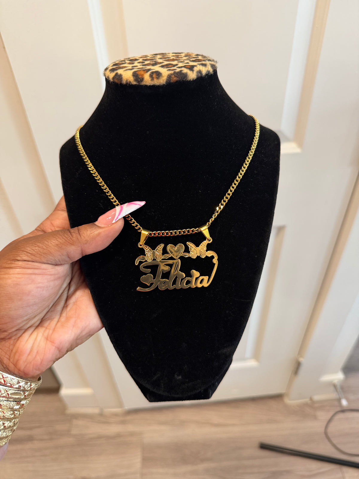 Custom butterfly necklace