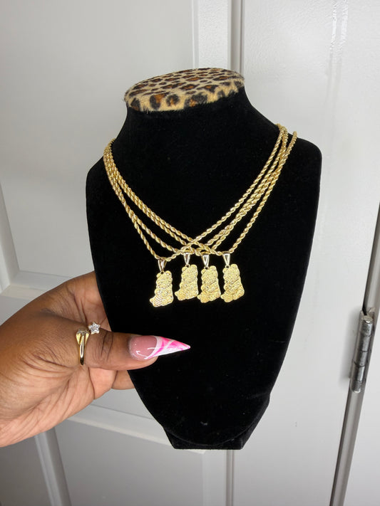 Pooh Bear Necklace