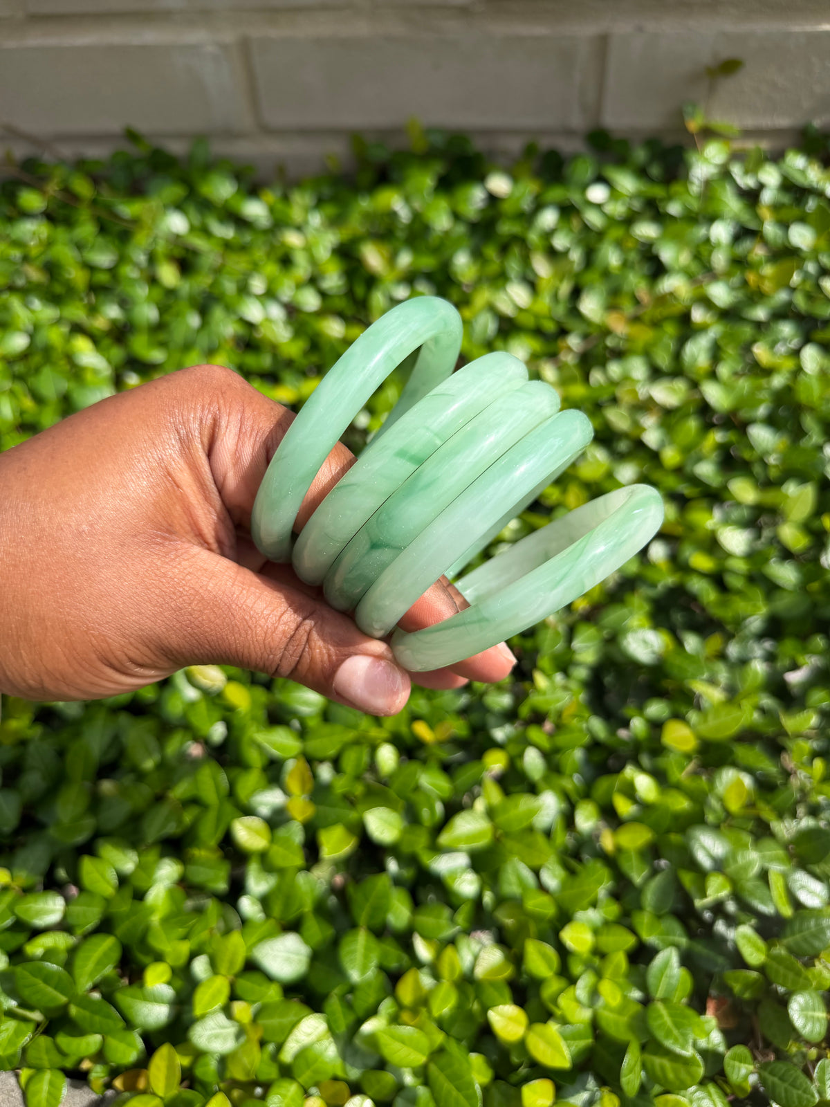 Shades of Green Jade Bangles