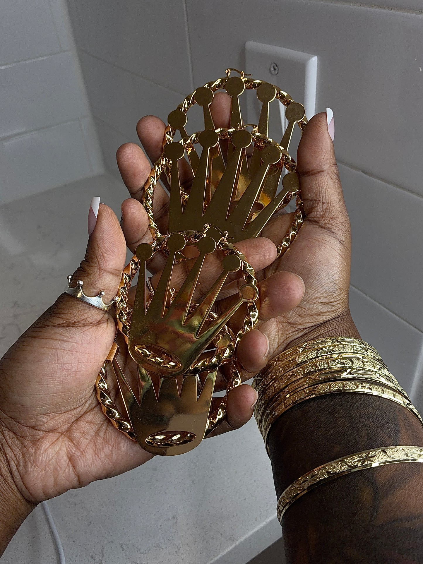 Rolex Crown Hoops
