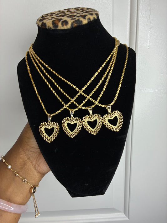 Rolex Heart Necklace
