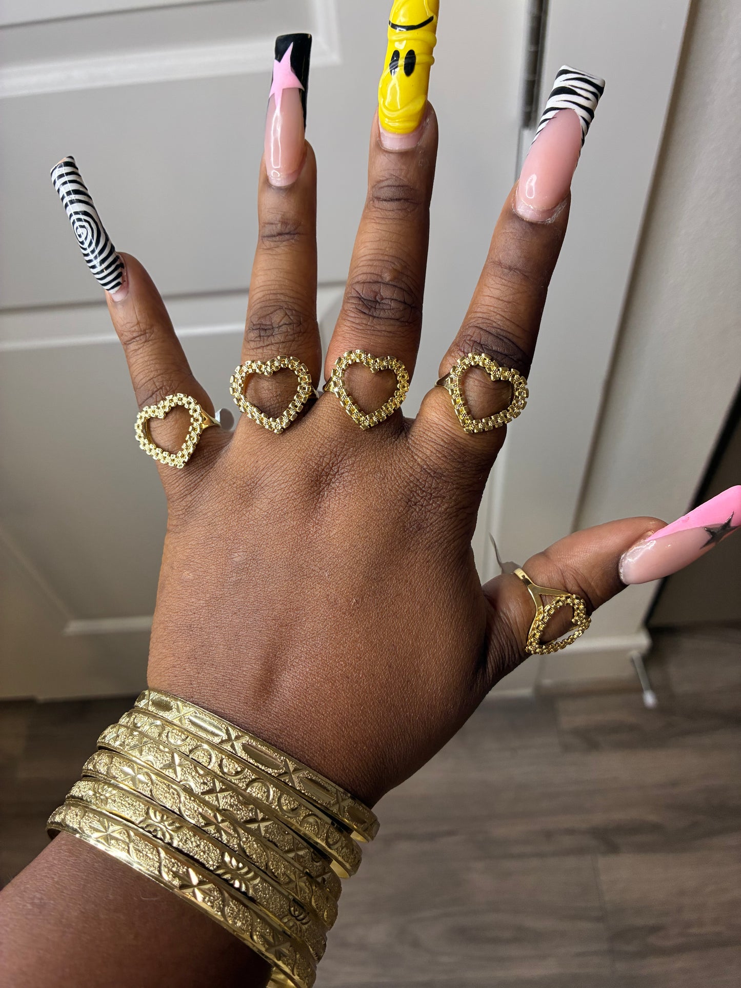 OPEN HEART ROLEX RING