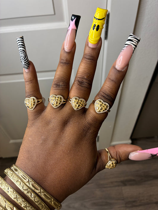 Nugget Heart Ring